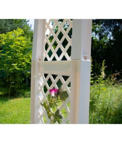 KHW Kunststoff-Rosenbogen Mit Erdspießen, Ca. B100/H207/T43 Cm -Gartenbedarf Angebote 2546505 WE DE 003 KHWKunststoffRosenbogenmitErdspiessen100x43x207cmweiss