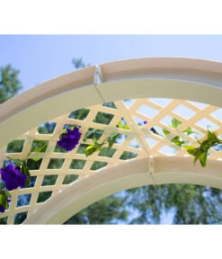 KHW Kunststoff-Rosenbogen Mit Erdspießen, Ca. B100/H207/T43 Cm -Gartenbedarf Angebote 2546505 WE DE 004 KHWKunststoffRosenbogenmitErdspiessen100x43x207cmweiss