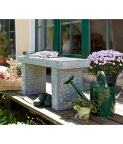 Dehner Granit-Gartenbank, 2-Sitzer -Gartenbedarf Angebote 2789402 WE MO 002 GranitGartenbank