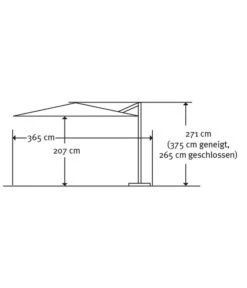 Schneider Premium Ampelschirm Monaco, Granitgrau, Quadratisch, Ca. B300/T300 Cm -Gartenbedarf Angebote 2887982 WE DE 008 SchirmMOnaco300x300