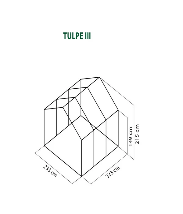 KGT Gewächshaus Tulpe III, Ca. B239/H215/T323 Cm 8 KGT Gewächshaus Tulpe III, Ca. B239/H215/T323 Cm – Bild 6