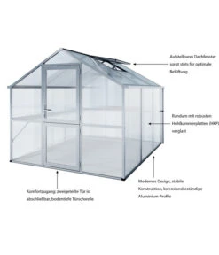 KGT Gewächshaus Tulpe III, Ca. B239/H215/T323 Cm 10 KGT Gewächshaus Tulpe III, Ca. B239/H215/T323 Cm -Gartenbedarf Angebote 3511631 WE IG 001 GewaechshausTulpeIII