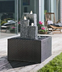 Dehner Granit-Gartenbrunnen Nizza, Ca. H25,35,45 Cm -Gartenbedarf Angebote 3765823 WE MO 002 BrunnenSetNizza5