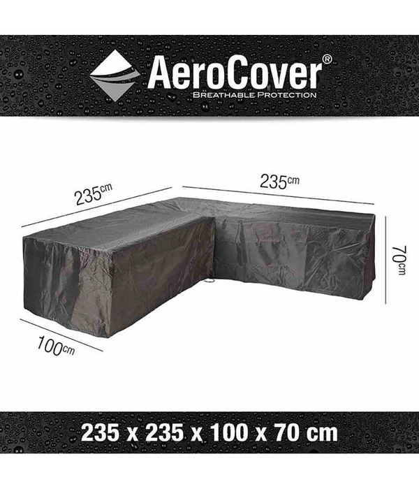 AeroCover Loungesethülle L-Form, 235x235x100xH 70 Cm 4 AeroCover Loungesethülle L-Form, 235x235x100xH 70 Cm – Bild 2