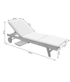 Dehner Rollliege Ravenna, Ca. B70/H89/T200 Cm -Gartenbedarf Angebote 4407086 WE BG 001 RollliegeRavenna