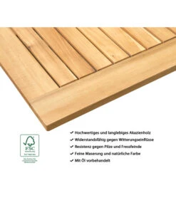 Dehner Tablett-Tisch Macao, Ca. B90/H38/T50 Cm -Gartenbedarf Angebote 4423570 WE IG 001 BeistelltischMacao 1