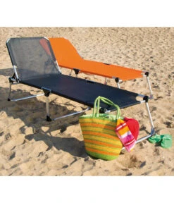 Siena Garden Dreibeinliege XXL, Ca. B69,5/H86/T209 Cm -Gartenbedarf Angebote 5068853 WE MO 001 SienaGardenDreibeinleigeXXLSchwarz