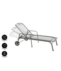 MWH Gartenliege Savoy, Ca. B81/H52/T187 Cm 10 MWH Gartenliege Savoy, Ca. B81/H52/T187 Cm -Gartenbedarf Angebote 5312897 WE IG 001 MwhGartenliegeSavoyMetLiegeSavoyEGrau