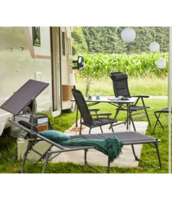 Siena Garden Campingliege Premium, Anthrazit, Ca. B69/H43/T200 Cm -Gartenbedarf Angebote 6603047 WE MO 002 SienaGardenCampingliegePremiumAnthrazit