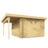 Wolff Finnhaus Gartenhaus Pulti 34-B Typ 4, Inkl. Seitendach A, Ca. B480/H217/300 Cm -Gartenbedarf Angebote 6618912 WE FS 001 FinnhausGartenhaus