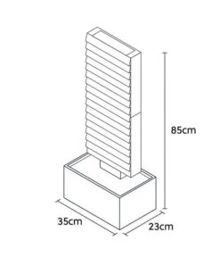 Climaqua Naturschiefer-Wasserwand Ava -Gartenbedarf Angebote 6645972 WE BG 001 ClimaquaWasserwandAvaMRusty