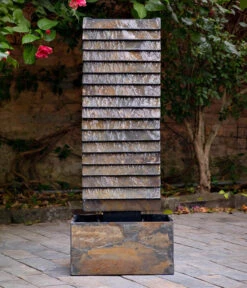 Climaqua Naturschiefer-Wasserwand Ava -Gartenbedarf Angebote 6645972 WE MO 001 ClimaquaWasserwandAvaMRusty