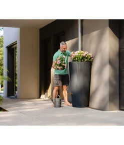 4Rain 2in1 Regenspeicher Vaso Decor, 220 L -Gartenbedarf Angebote 6697932 WE MO 001 RegenspeicherVasoGrau