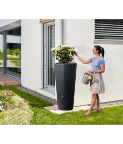 4Rain 2in1 Regenspeicher Vaso Decor, 220 L -Gartenbedarf Angebote 6697932 WE MO 002 RegenspeicherVasoGrau