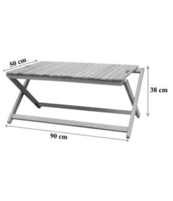 Dehner Tablett-Tisch Macao, Ca. B90/H38/T50 Cm -Gartenbedarf Angebote 6713556 WE FS 002 TabletttischMacaoSkizze