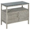 Dehner Doppelschrank Southampton, Ca. B100/H90/T50 Cm -Gartenbedarf Angebote 6713705 WE FS 001 SchrankSouthampton100Grau
