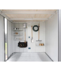 Biohort Gerätehaus Neo A, Dunkelgrau/silber -Gartenbedarf Angebote 6716732 WE DE 003 BiohortInnenausstattung Neo Detail