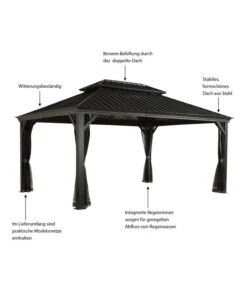 Sojag Pavillon Messina -Gartenbedarf Angebote 6752703 WE IG 001 PavillonMessina12x16