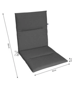 KETTtex Niederlehnerpolster Lindos Grau, Ca. B100/H4/T50 Cm -Gartenbedarf Angebote 6907026 WE BG 001 KETTtexNiederlehnerpolsterLindosGrau