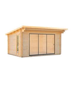 Wolff Finnhaus Gartenhaus Trondheim 44-M, Inkl. Schiebetür Rechts, Ca. B540/H260/T490 Cm