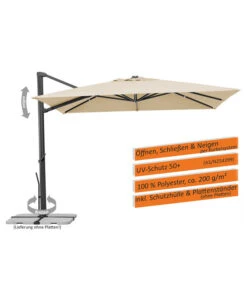Schneider Ampelschirm Rhodos Smart, Quadratisch, Ca. B300/T300 Cm -Gartenbedarf Angebote 6953384 WE IG 002 SchneiderAmpelschirmRhodosSmart