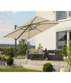 Schneider Ampelschirm Rhodos Smart, Quadratisch, Ca. B300/T300 Cm -Gartenbedarf Angebote 6953384 WE MO 001 SchneiderAmpelschirmRhodosSmartnatur