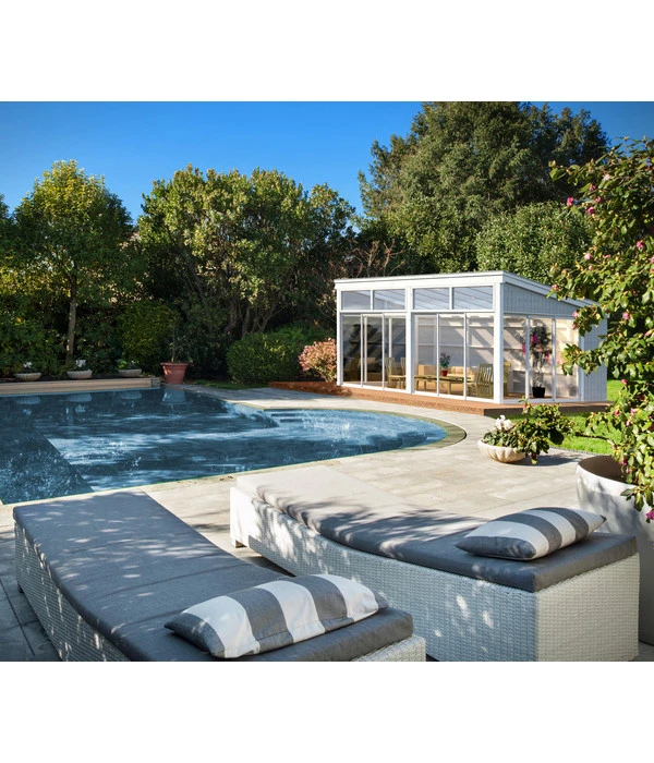 Palmako Pavillon Nova, Inkl. Front- Und Seitenverglasung, Ca. B517/H288/T397 Cm 4 Palmako Pavillon Nova, Inkl. Front- Und Seitenverglasung, Ca. B517/H288/T397 Cm – Bild 2