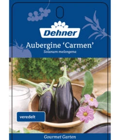 Dehner Gourmet Garten Aubergine, Veredelt 10 Dehner Gourmet Garten Aubergine, Veredelt -Gartenbedarf Angebote 8830051 GGAubergineCarmen Etikett 1